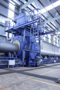 External pipe blaster cabin Selmers OEM machine builder