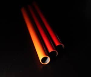 Selmers UV tube coated orange color.
